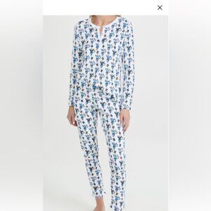 ROLLER RABBIT LIMITED EDITION PJ Pants and top-Monkey BlueWhite Size M